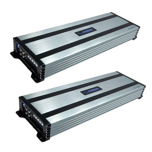 (2) HA-A1500.1 Car Stereo Class D Amp Mono 3000 Watt Subwoofer Amplifier - 1 Ohm Stable - Includes Bass Remote