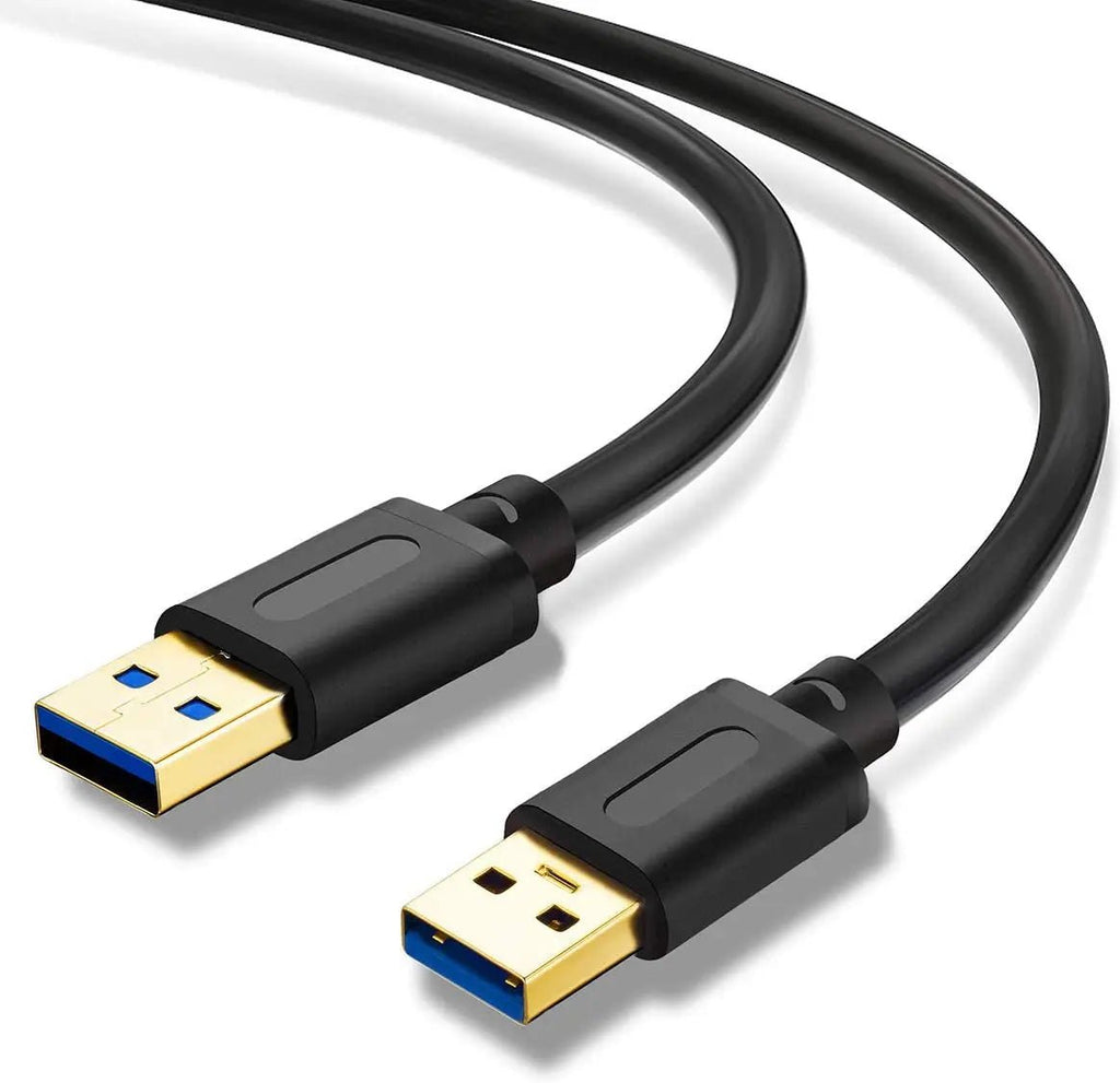 USB 3.0 Male to Male Cable 6Ft,Usb to USB Cable with Gold-Plated Connector for Hard Drive Enclosures, DVD Player, Laptop Cooler (6Ft/1.8M)