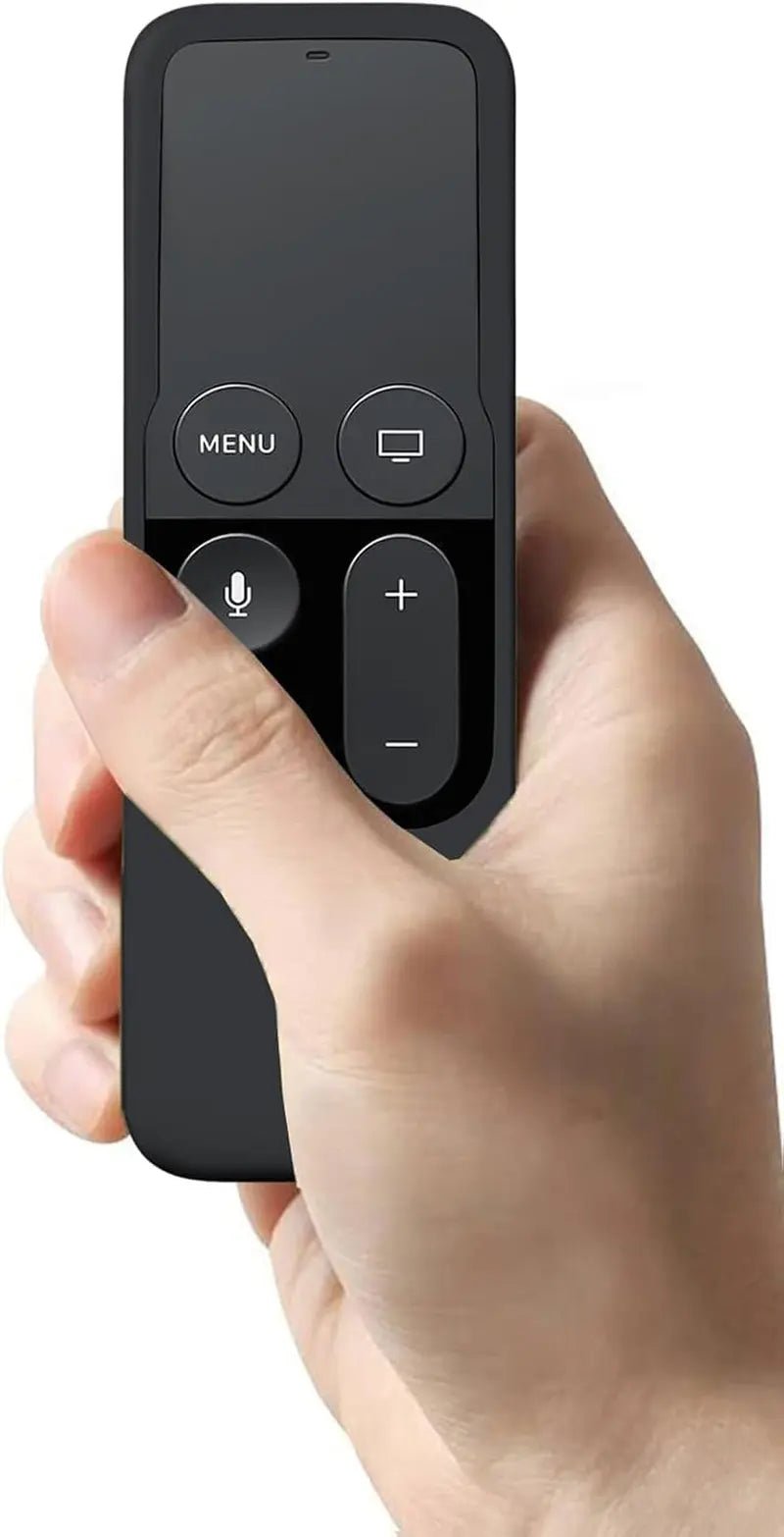 Silicone Case Compatible with Apple TV 4K/HD Siri Remote (1St Gen) - Anti-Slip Shock Proof Soft Remote Cover Case Compatible with Apple TV 4K 5Th 4Th Gen Siri Remote Controller - Black