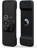 Silicone Case Compatible with Apple TV 4K/HD Siri Remote (1St Gen) - Anti-Slip Shock Proof Soft Remote Cover Case Compatible with Apple TV 4K 5Th 4Th Gen Siri Remote Controller - Black