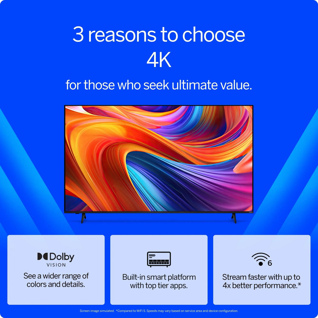 55” Class 4K UHD LED HDR Smart TV (V4K55M-08)